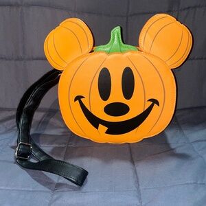 Disney Loungefly Mickey Mouse Pumpkin Crossbody